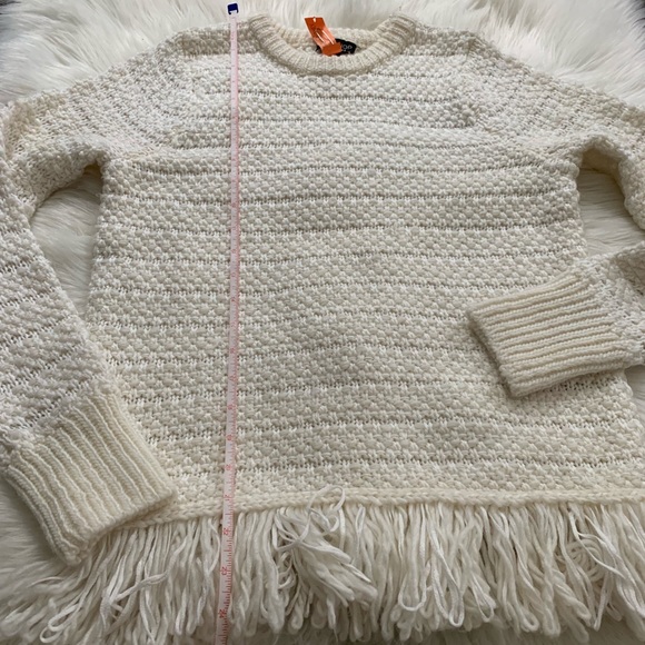Topshop Fringe Hem Knit Sweater - Picture 4 of 6